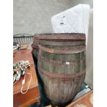 Pair of large barrels