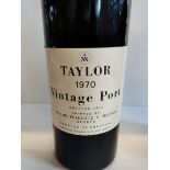 Bottles of Taylors 1970 Vintage Port