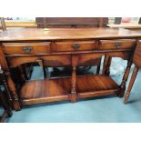Tichmarsh and Goodwin style oak dresser base with 3 drawers