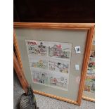 Framed Artists original artwork for "Ivor the Engine" by Peter Firmin (born 1928) British