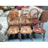 6 reproduction dining chairs (excellent condition)