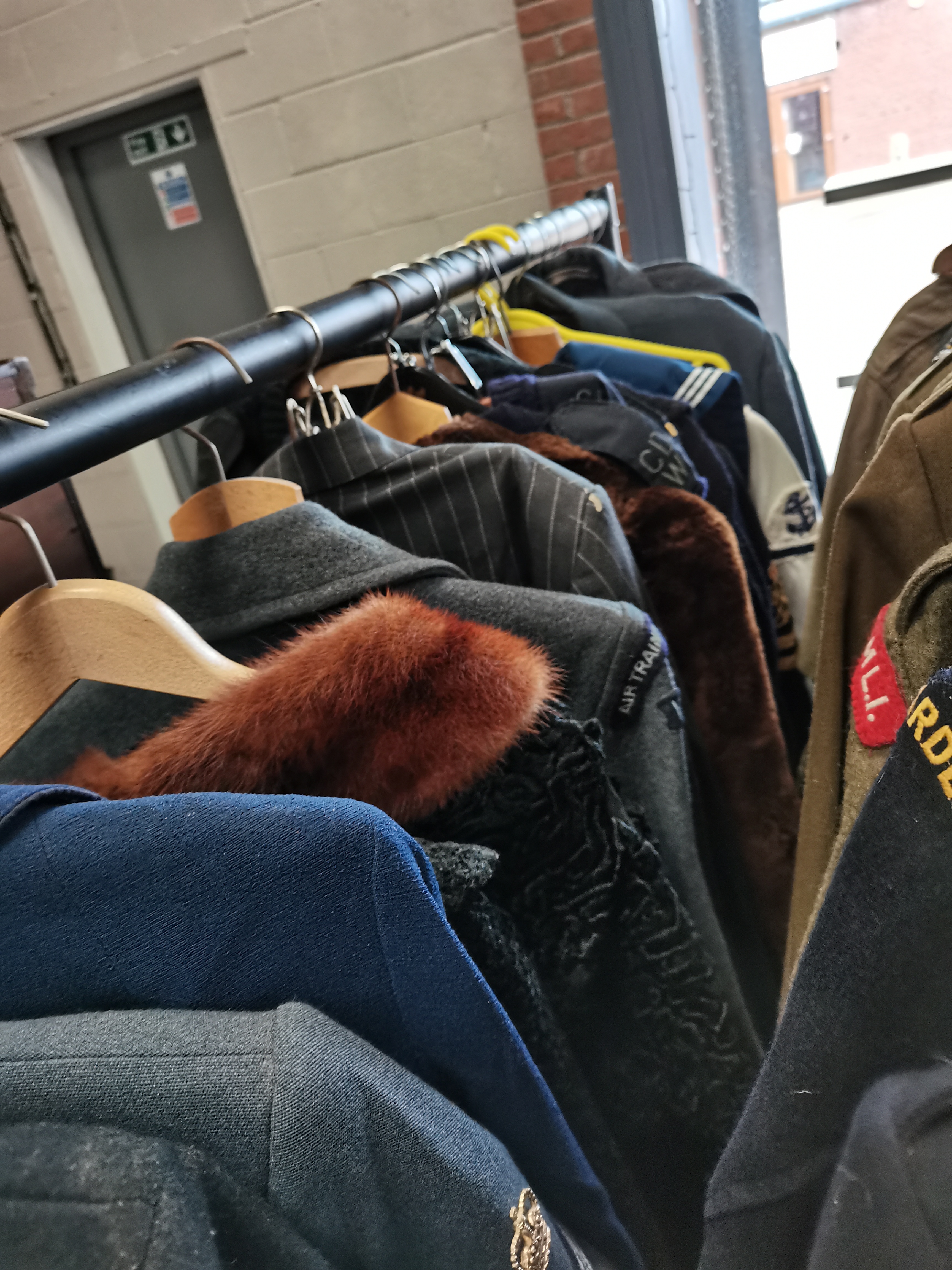 large collection of old military uniforms, fur coats etc - Image 2 of 5