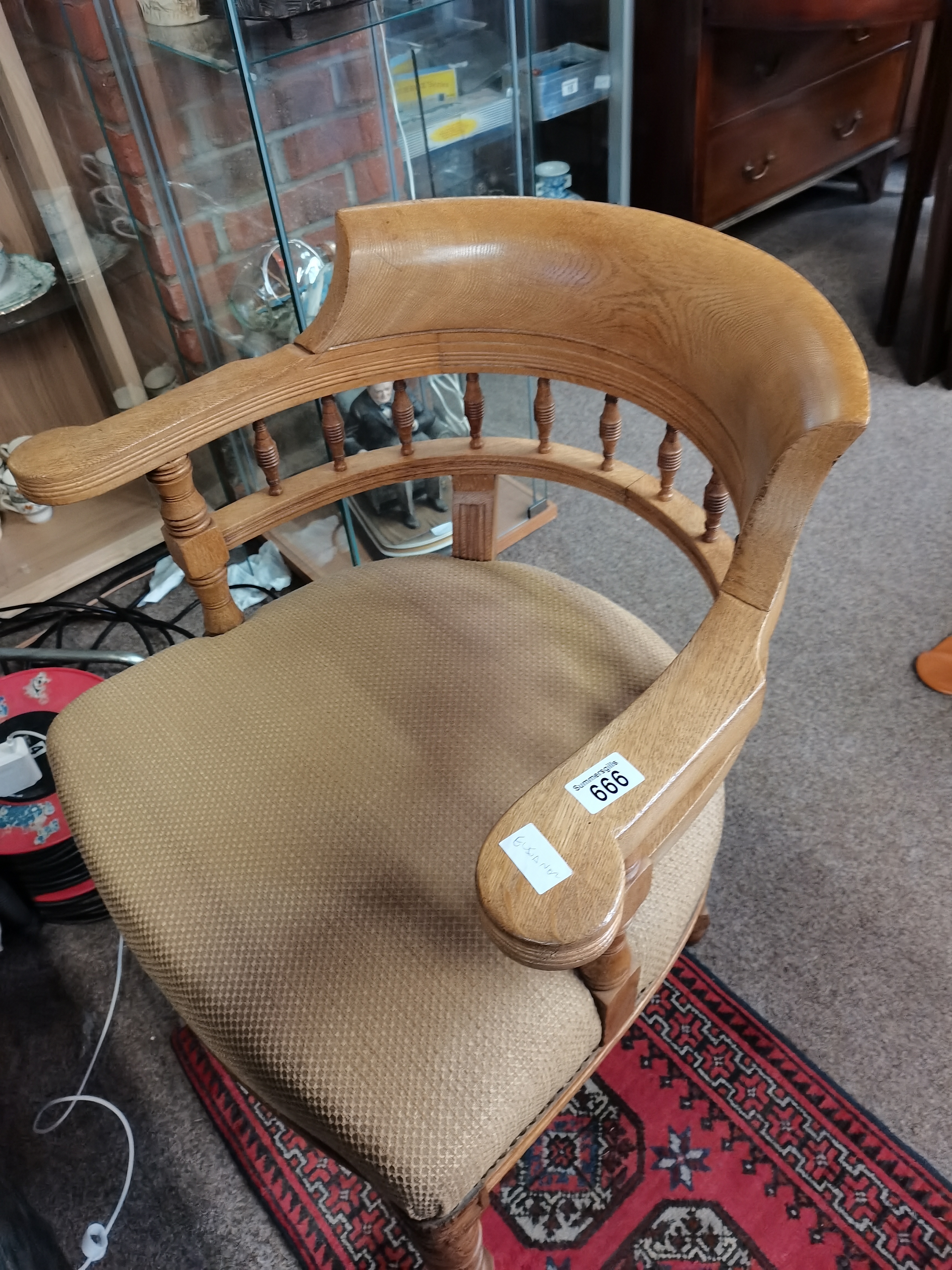 Oak office chair