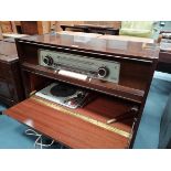 Grundig vintage record player with radio