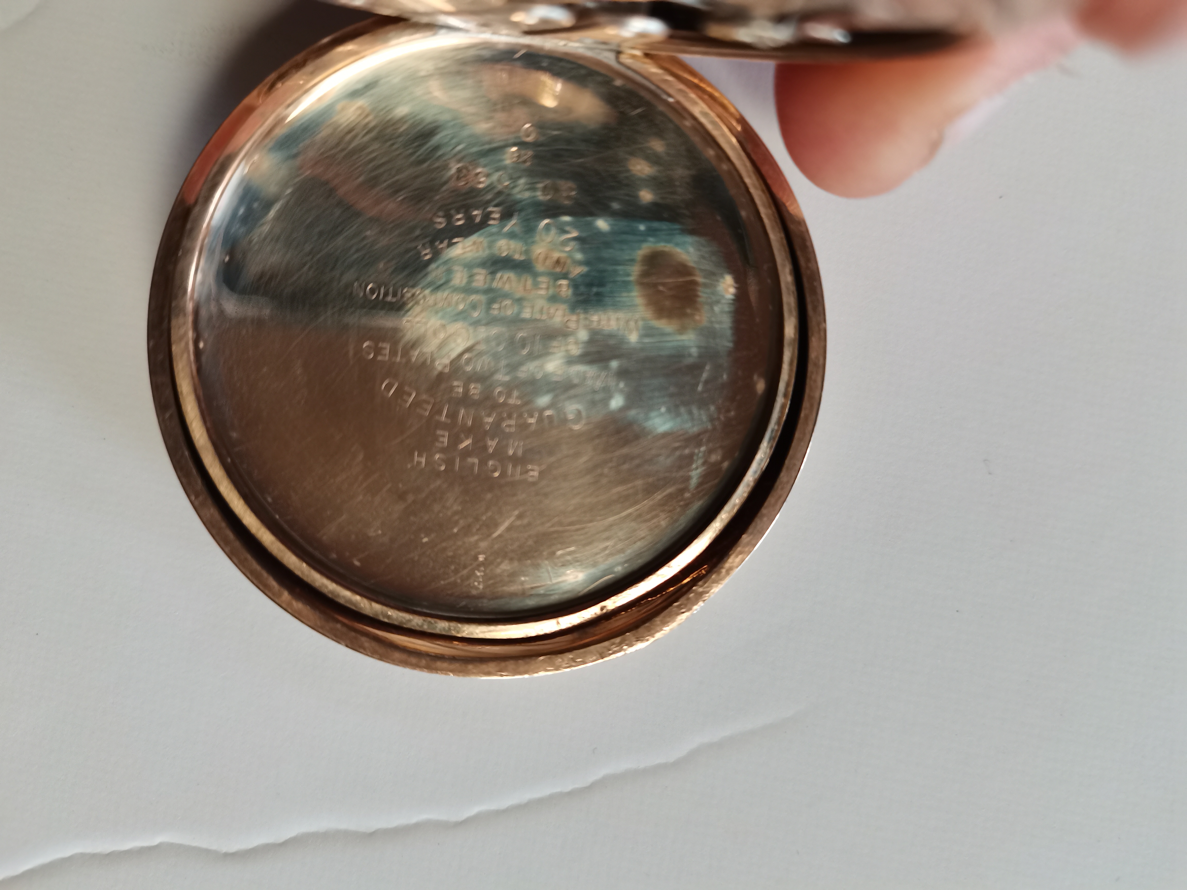 Northern goldsmiths co.Newcastle pocket watch gold plated working - Image 3 of 8