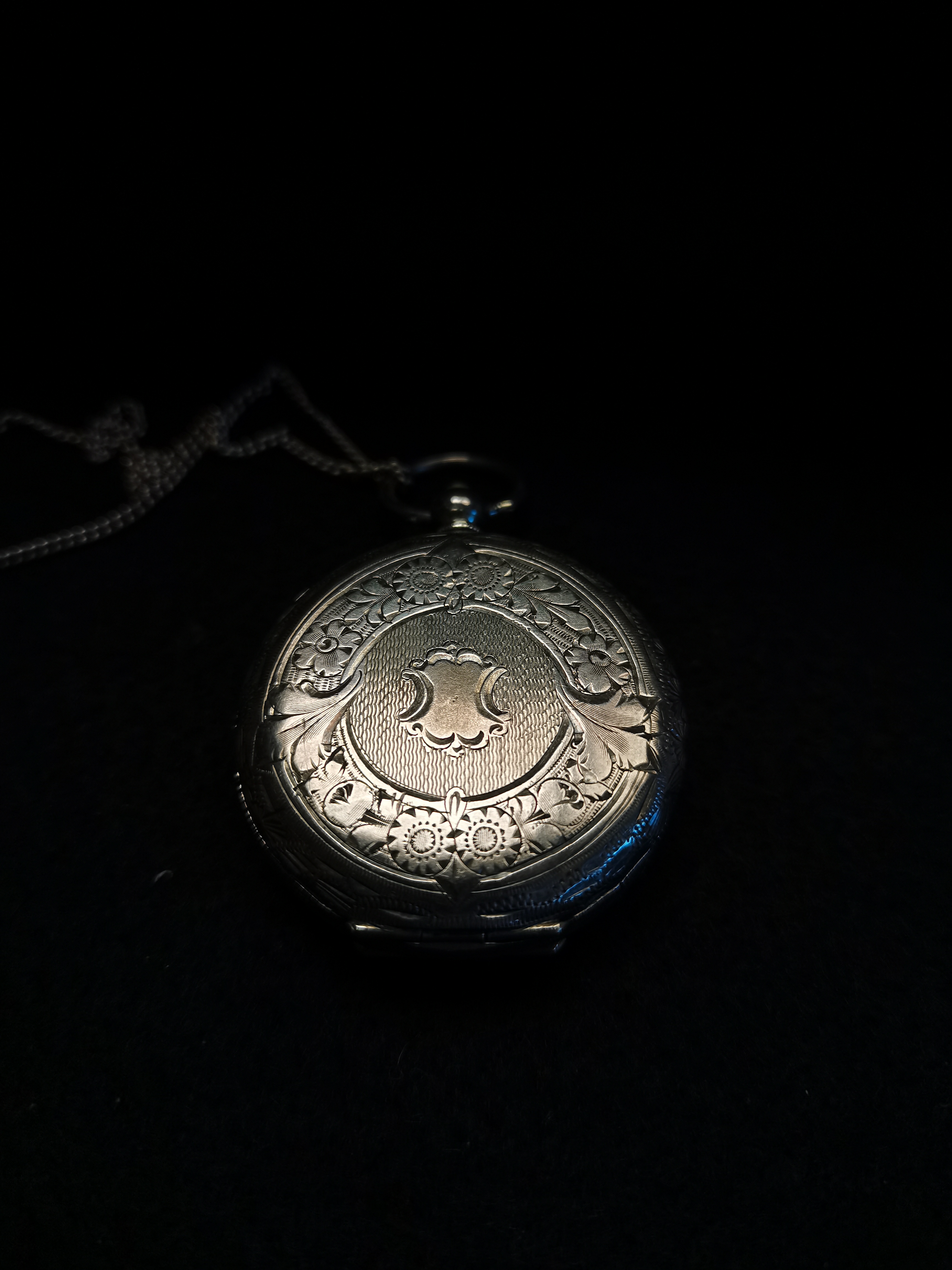 Silver ladies pocket watch - Image 2 of 4