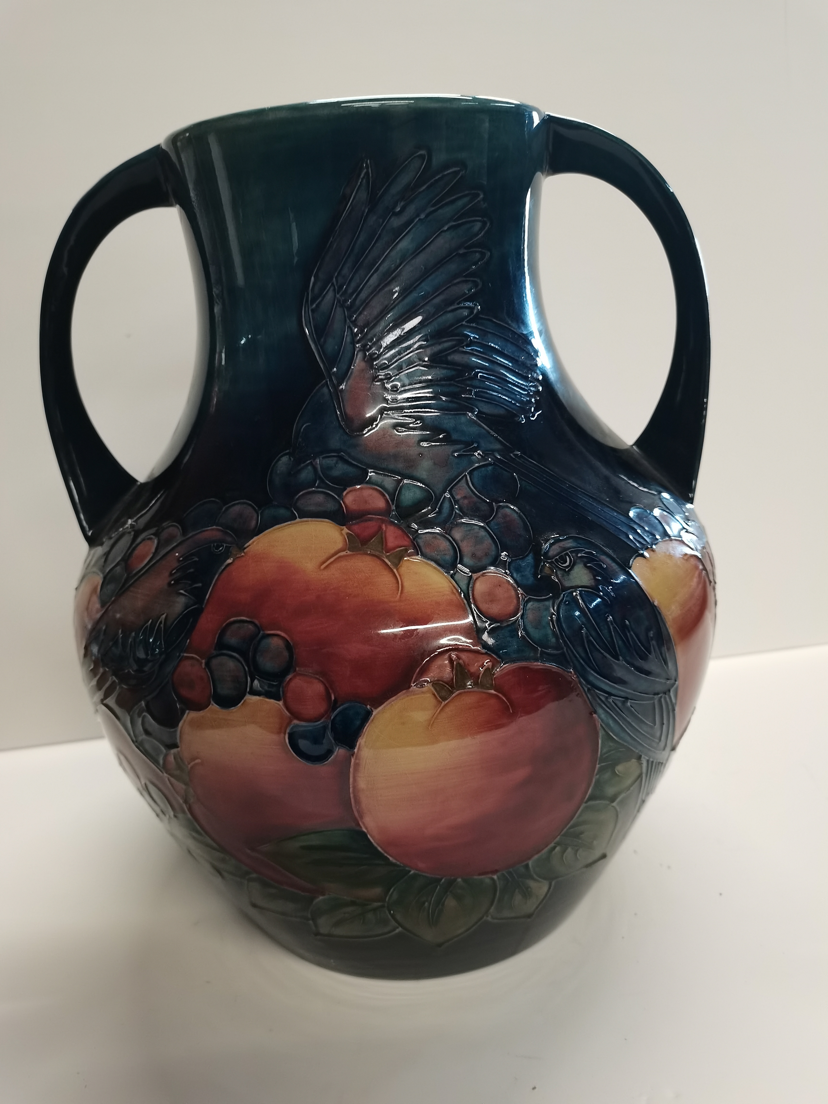 A quality berries and Finch Moorcroft Ewer/ vase 35cm ex cond. - Image 2 of 4