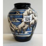 Moorcroft vase Artic scene originally £895 new price 21cm in ex. Condition