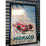 Vintage MONACO poster