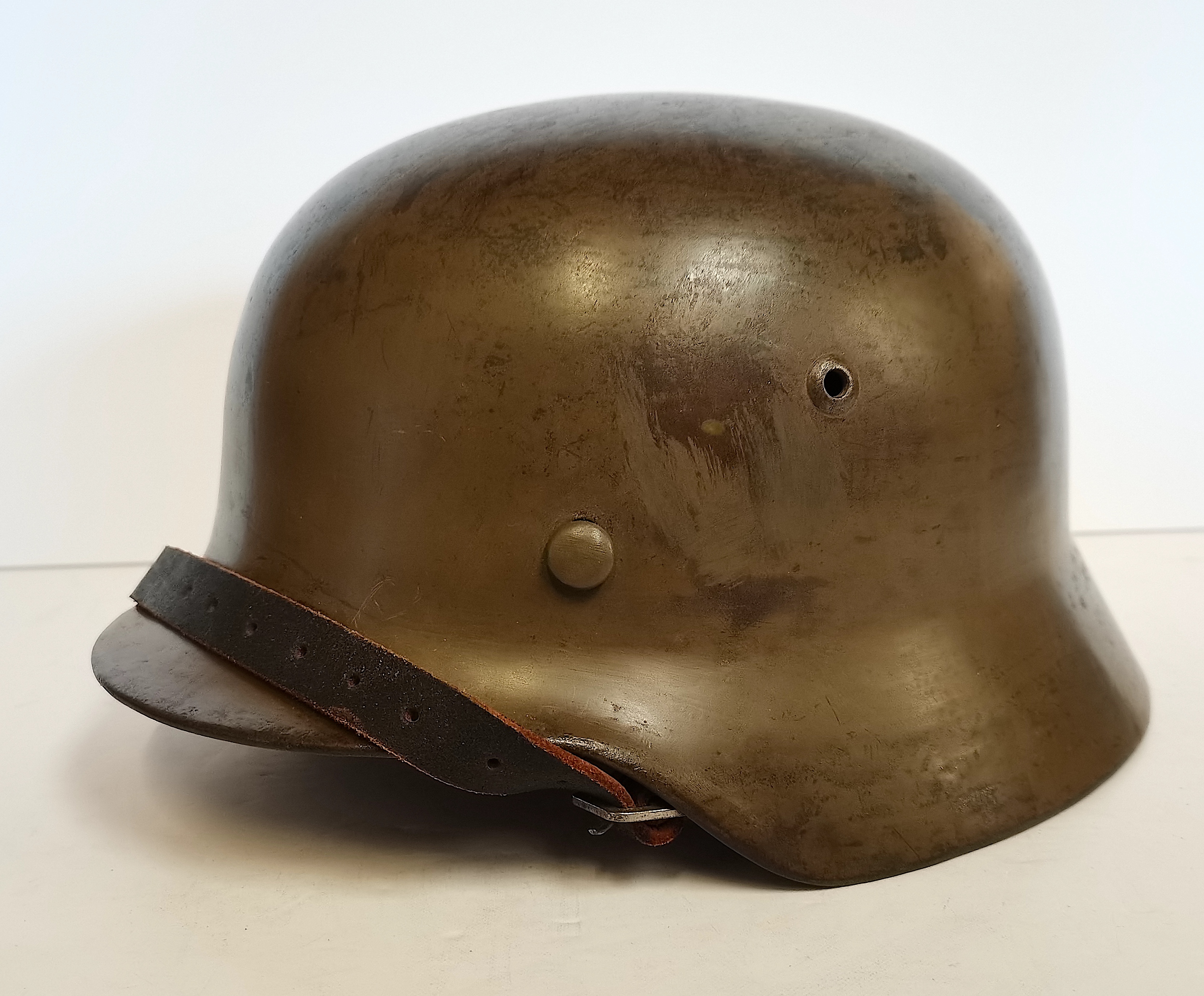 WW2 German M35 helmet with original M31 liner maker ET^^