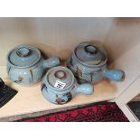 3 Studio Pottery Pots