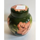 Moorcroft ginger jar green and orange 15cm ex. Con