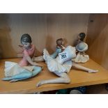 4 Lladro Figures