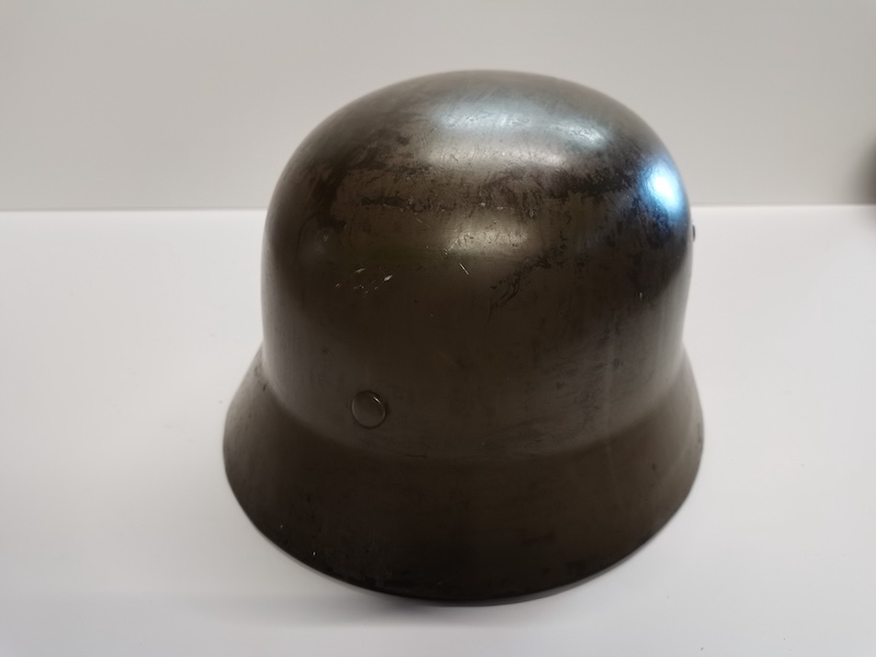 WW2 German M35 helmet with original M31 liner maker ET^^ - Image 4 of 10