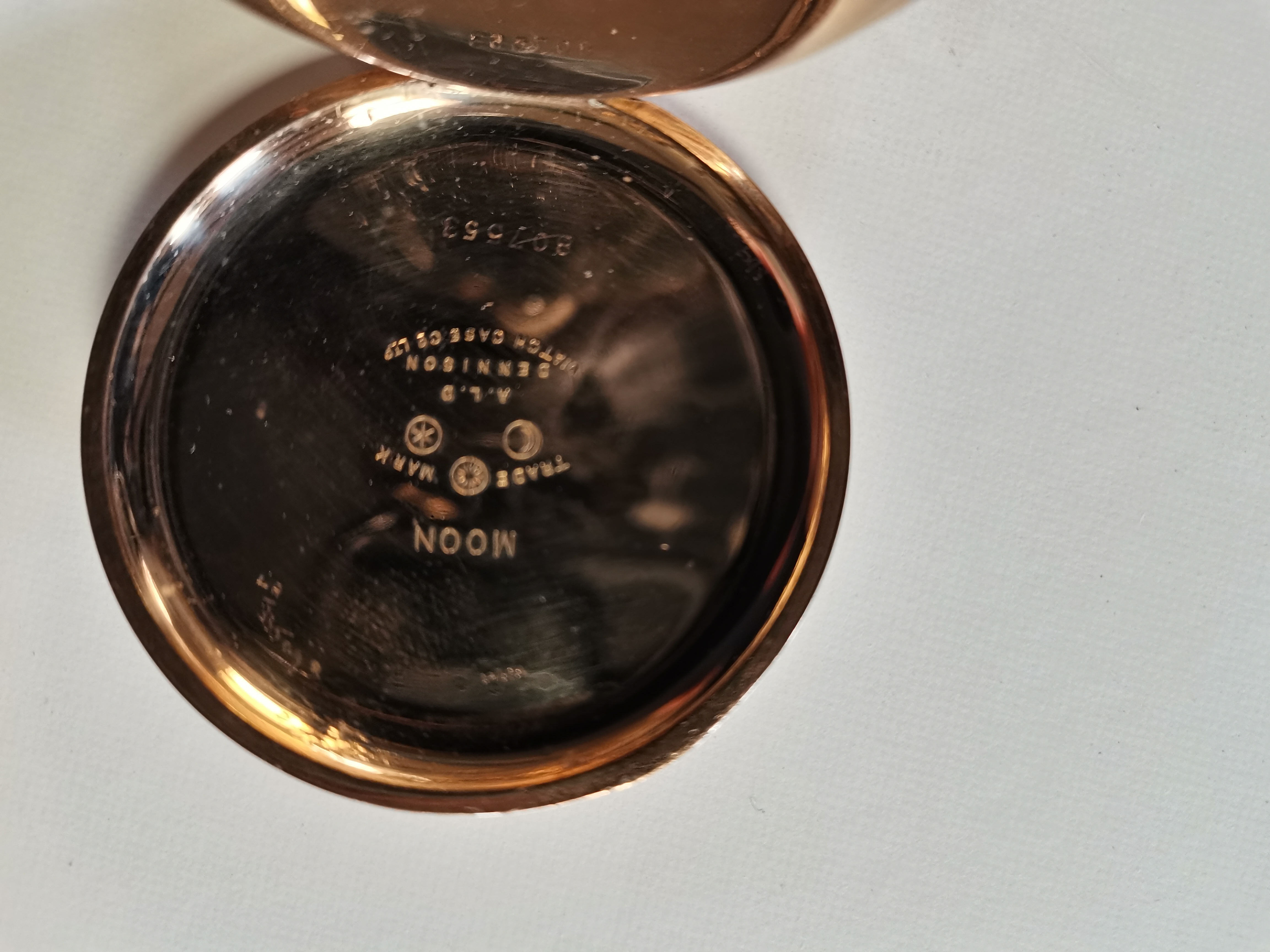 Northern goldsmiths co.Newcastle pocket watch gold plated working - Image 4 of 8