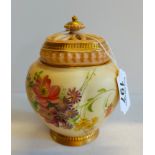 Royal Worcester blush pot pouri pot