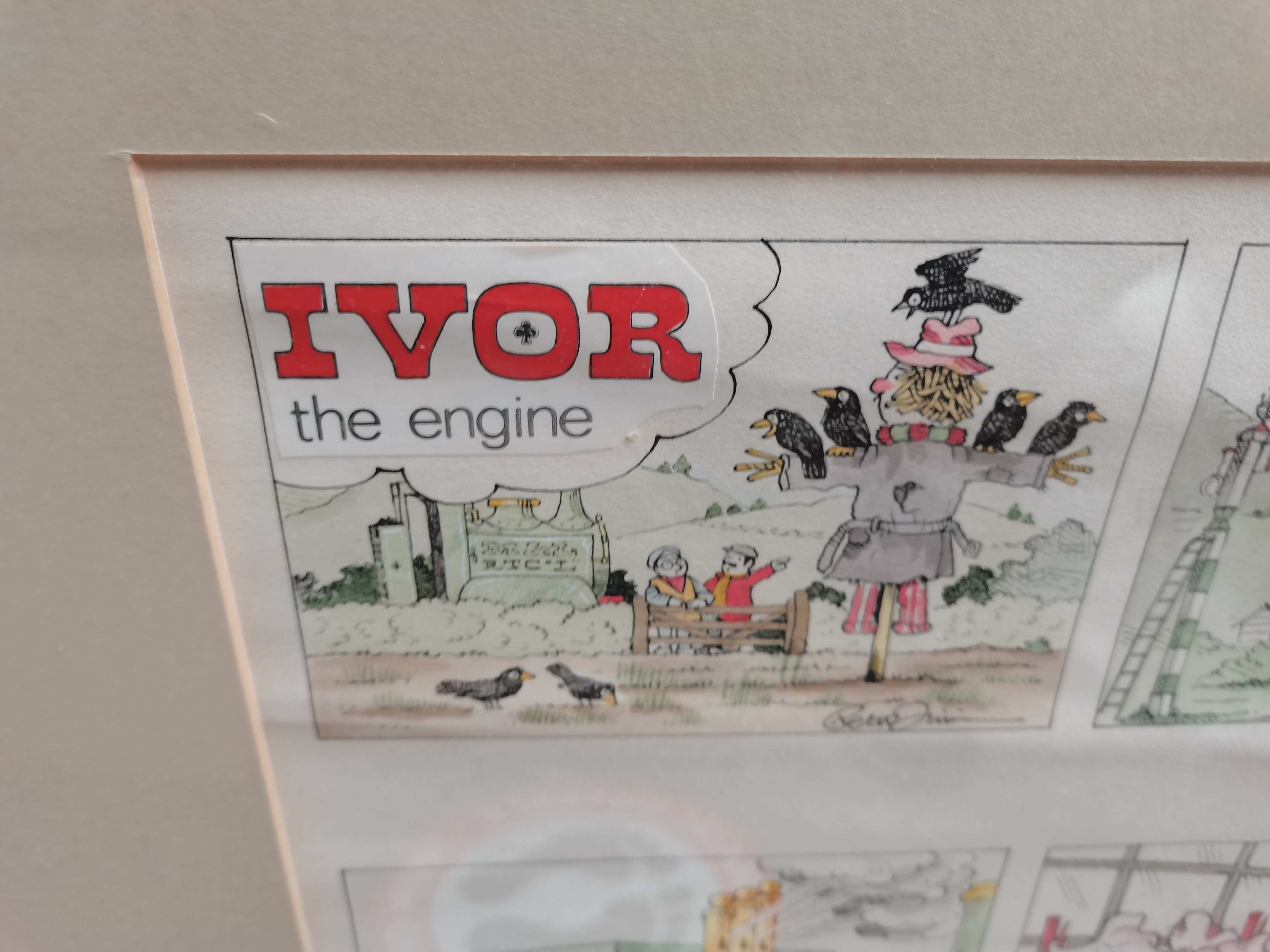 Framed Artists original artwork for "Ivor the Engine" by Peter Firmin (born 1928) British - Image 3 of 3