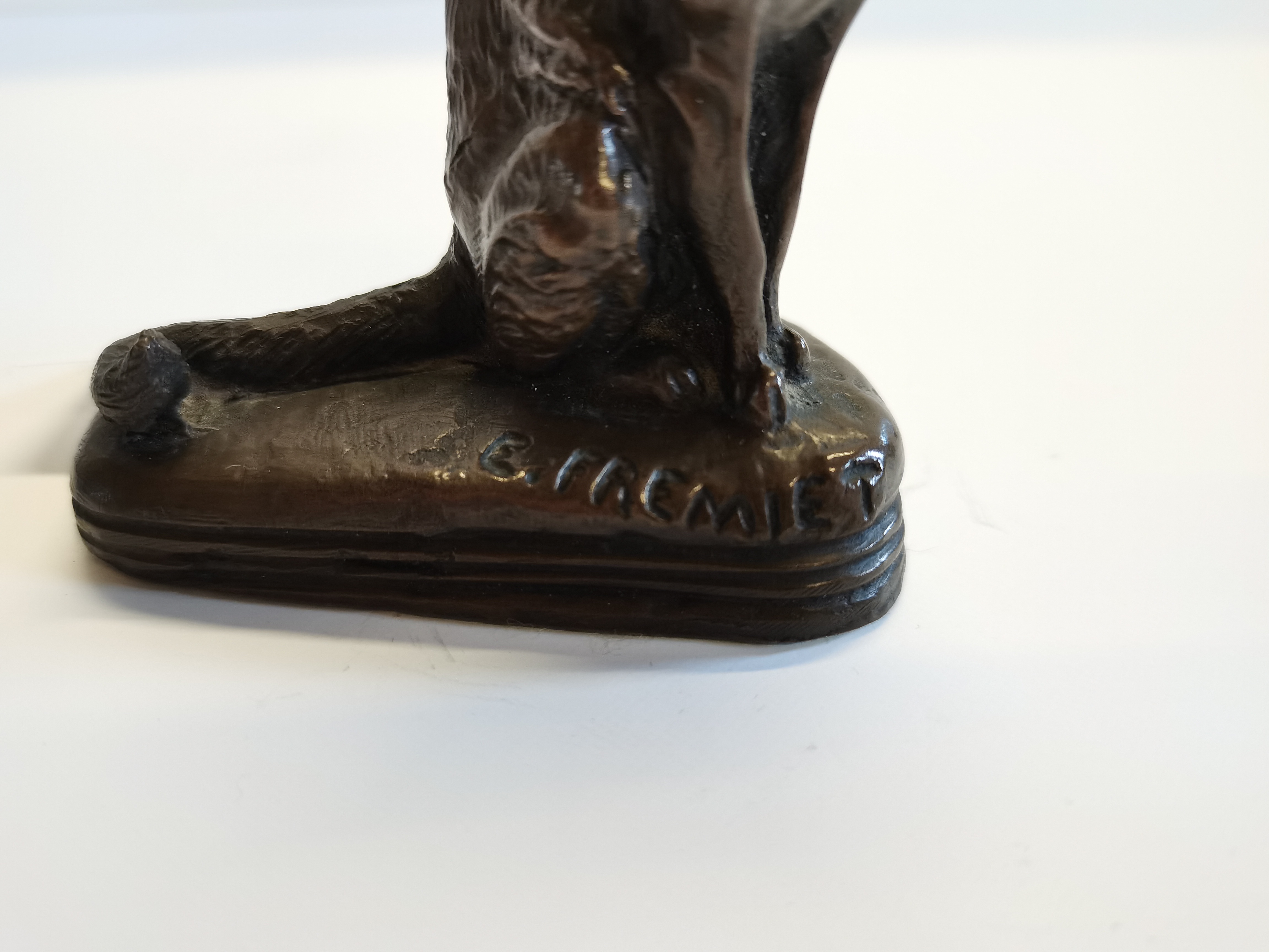 Bronze E Fremiet cat 9cm in excellent condition ( Bronze was made by noted French sculpture Emmanuel - Image 4 of 4