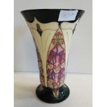 Moorcroft blue cream vase 22cm ex. Condition