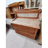 Antique pine washstand