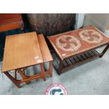 Teak G plan style tables etc.