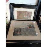 Collection of Antique hunting prints