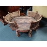 Indianesian style carved table / bed