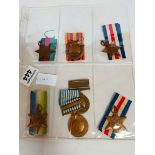 Collection of medals including Korean medal, Atlantic star Dunkirk medal etc.
