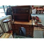 pedestal desk and Globe Wernike bookcase (no glass in bottom section)