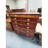 Antque mahogany 5 height chest