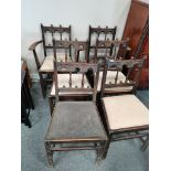 4 Oak dining chairs