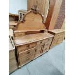 Antique pine chiffonier