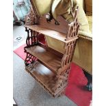 Mahogany wall rack