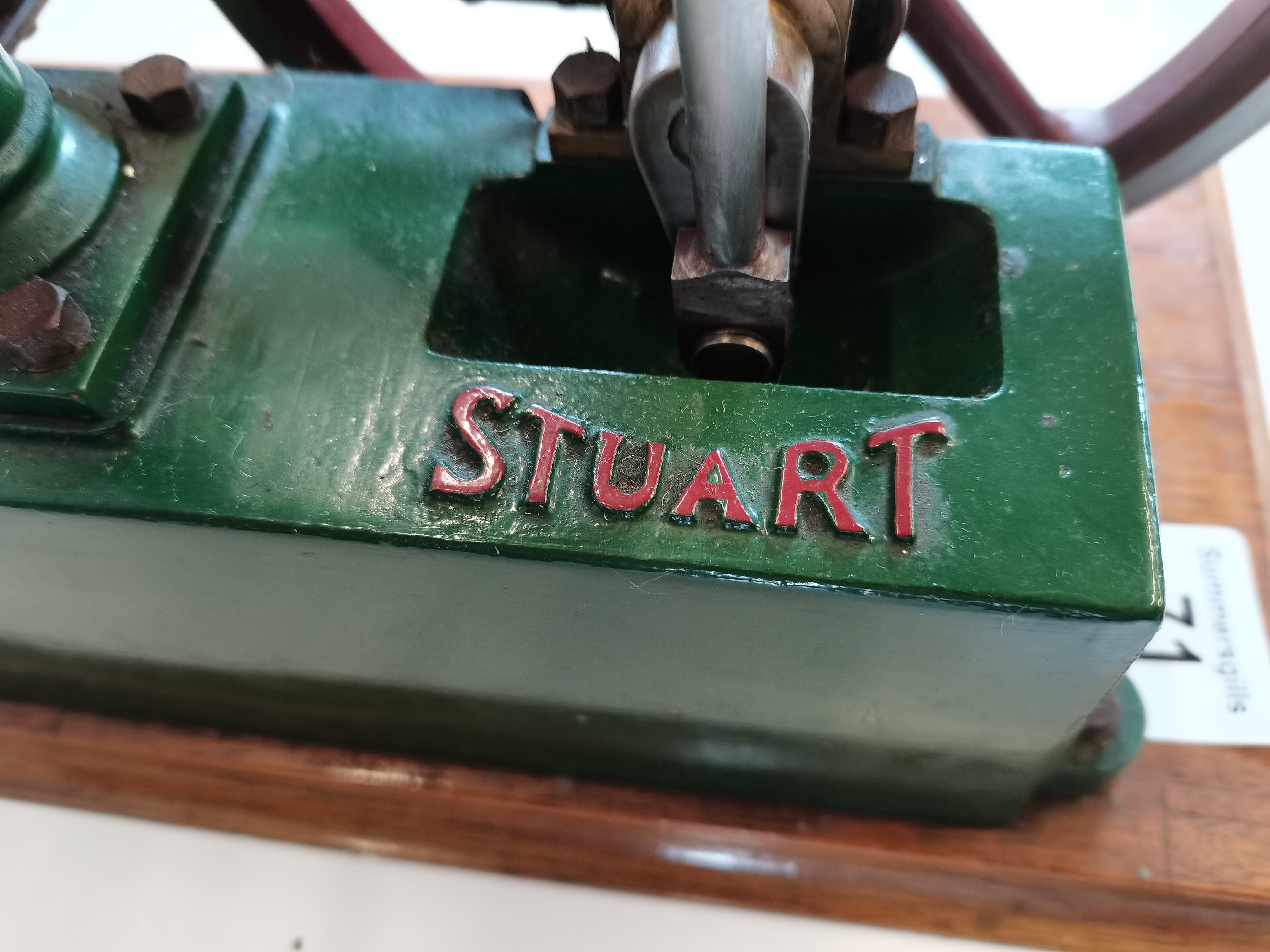 Steam Engine made by Stuart 35cm x 30cm - Image 3 of 3