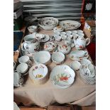 Large collection of Royal Worcester Evesham
