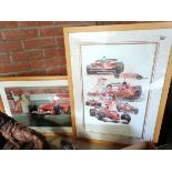 Formula 1 print LA PASSIONE by Geoff Lee 2001 and print signed by Geoff Coulson