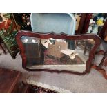 Mahogany wall mirror