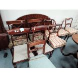 9 misc ding chairs and dining table