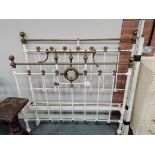 brass double bed