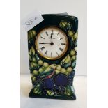 Moorcroft clock in excellent condition17cm