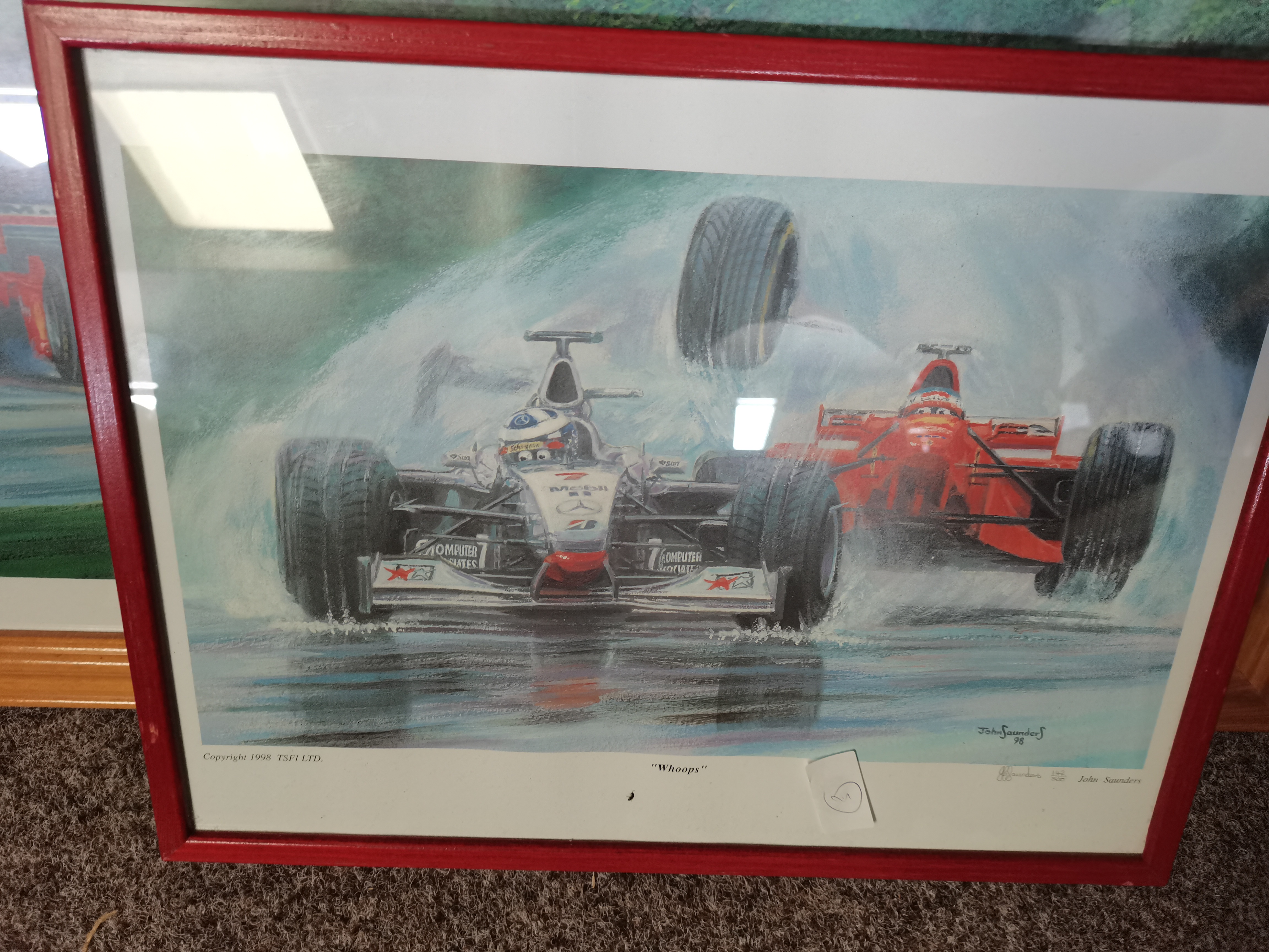 Several Ferrari ltd edition prints inc. Whoops Ferari 360, etc - Image 2 of 4