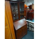 oak bureau bookcase