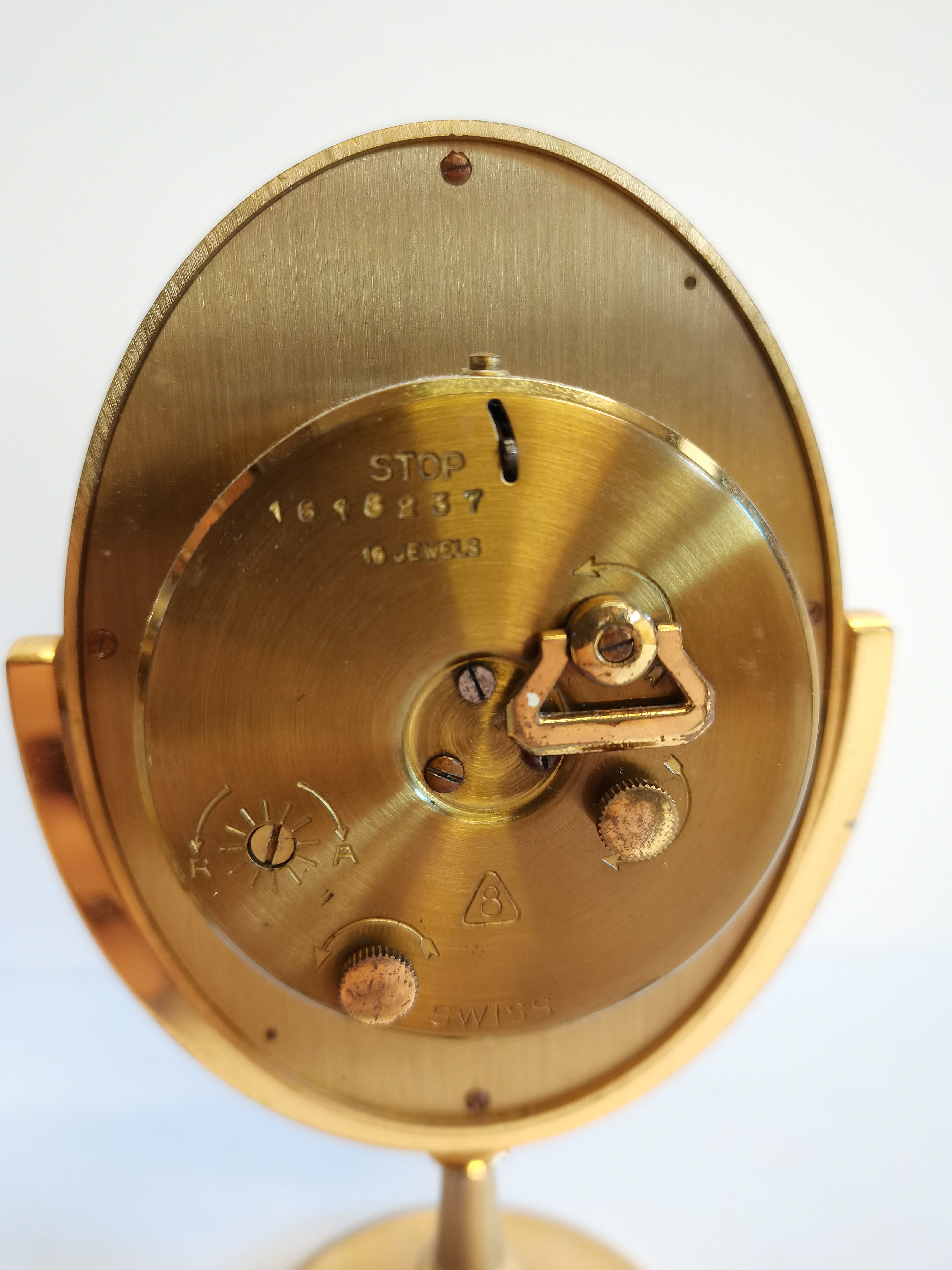 Carriage Clock plus Oval Wind up Clock - Image 5 of 5