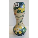 Moorcroft vase passionflower style decoration 28cm ( ex. condition )