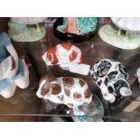 Crown Derby dogs and cat ( SCRUFF, PUPPY , MISTY) Exclusive for the R Crown Derby collectors guild