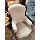 Victorian mahogany gentlemans chair