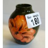 Moorcroft Hibiscus vase 9cm height