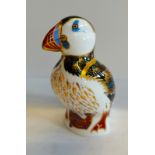 Crown Derby Puffin Silver Button