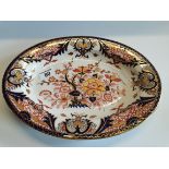 Early Crown Derby Plate with floral decoration ex . Condition 35cm