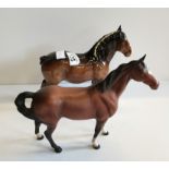 Beswick Cart Horse plus Beswick Horse